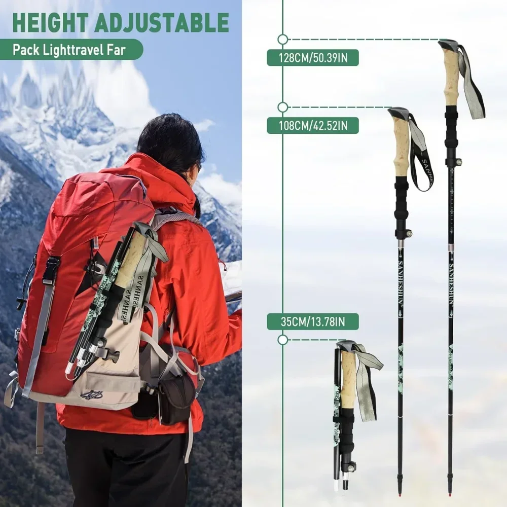 2 Pack Lightweight Foldable Tr - Trekking Pole Carbon review and price