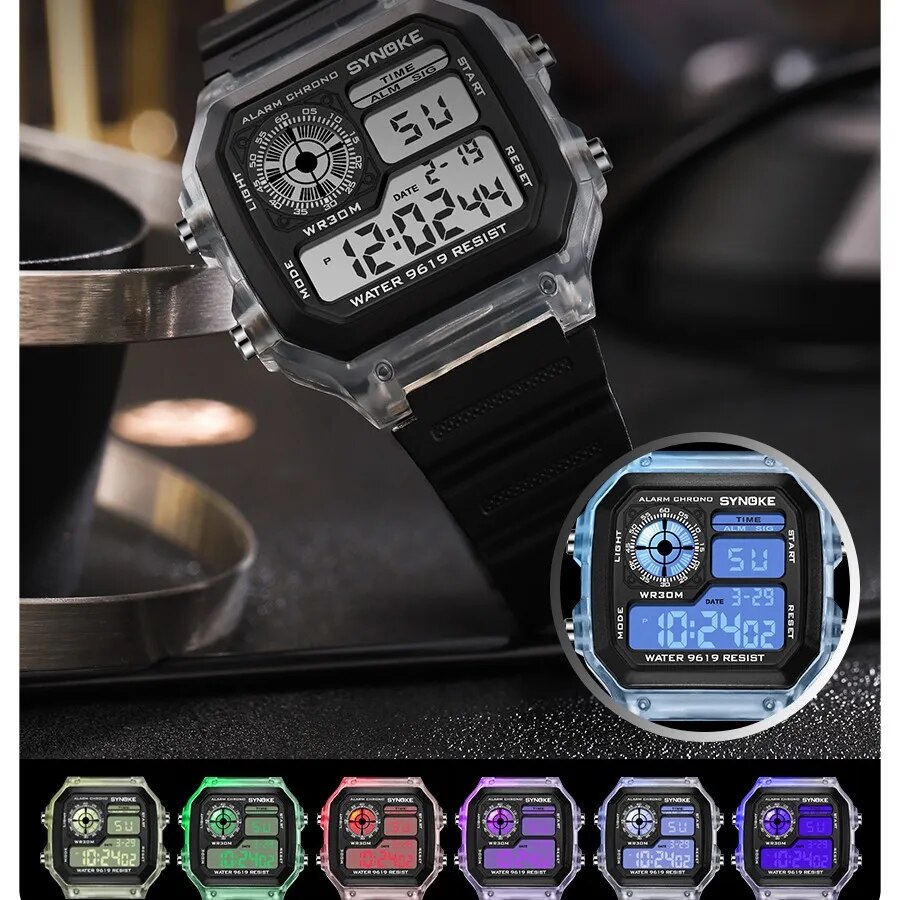 SYNOKE Digital Watches Men Spo - Running Watch review and price