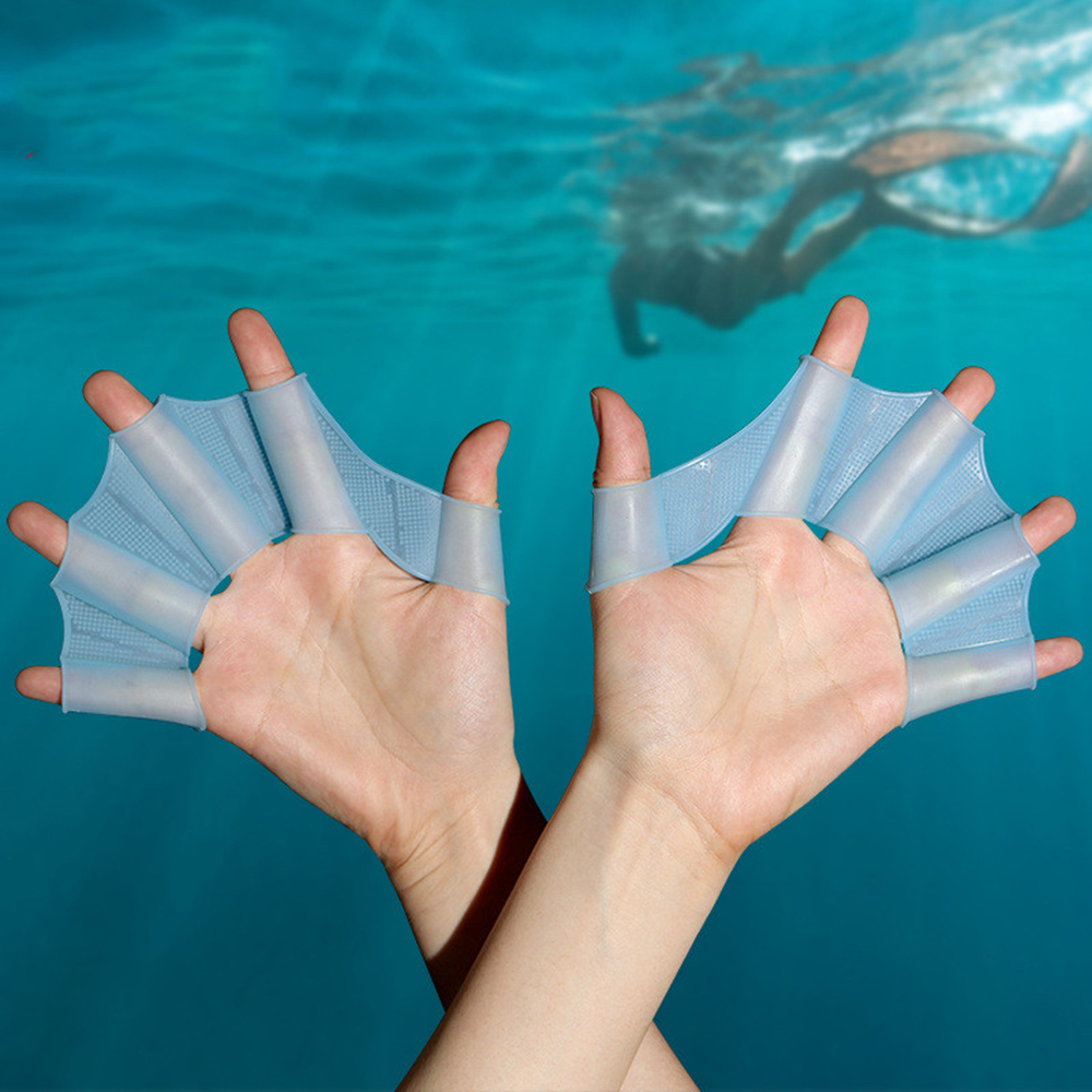 Silicone Swim Fins Hand Paddle - Running Gear Kids review and price