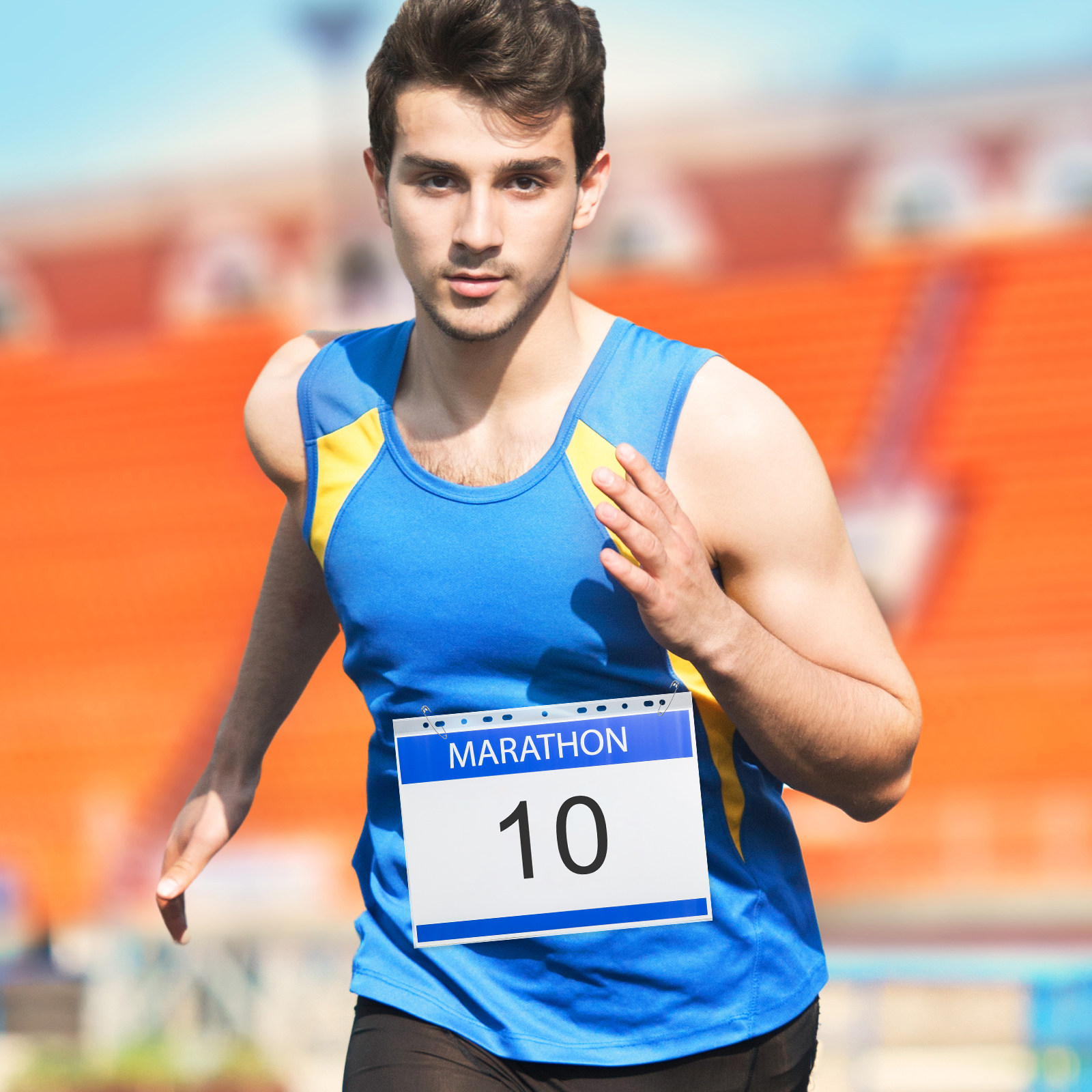 100Pcs Clear Waterproof Bib Ho - Race Bib review and price